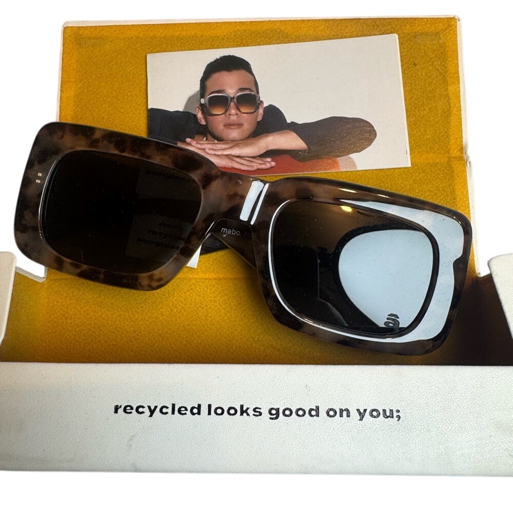 Tortoiseshell Rectangular Women's Sunglasses - Brown